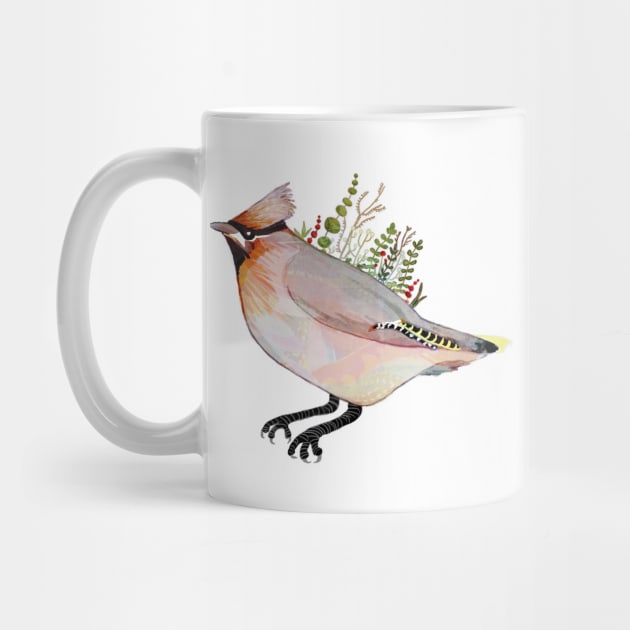 Waxwing by KatherineBlowerDesigns